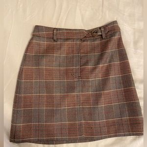 Plaid mini skirt NWT